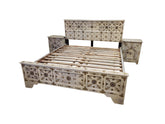 TURKAN BED WITH 2x SIDE TABLES